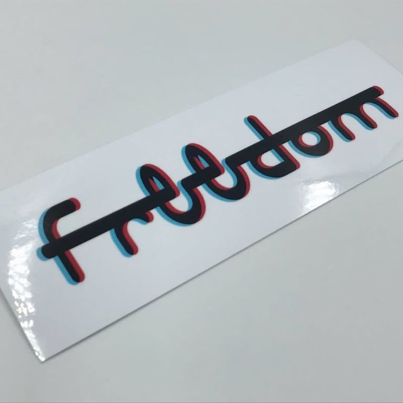 正規品【freedom.tw バンパーステッカー 各色】 | Works VERY Osaka