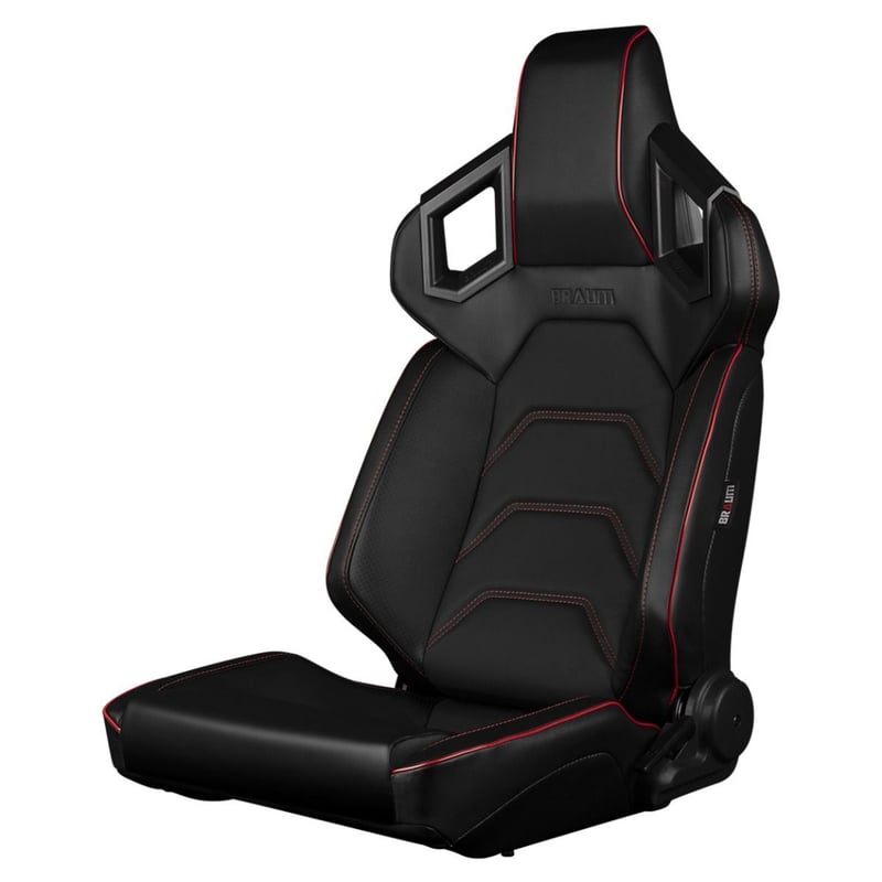 2脚【Braum Racing Alpha-X セミバケ ブラックステッチ Low 2脚【Braum Racing Alpha-X セミバケ ブラックステッチ Low