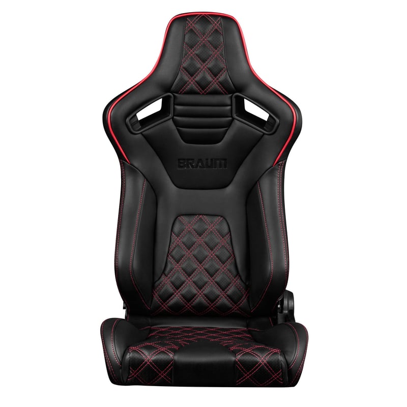 2脚【Braum Racing セミバケットシート Elite-X レッド 2脚【Braum Racing セミバケットシート Elite-X レッド