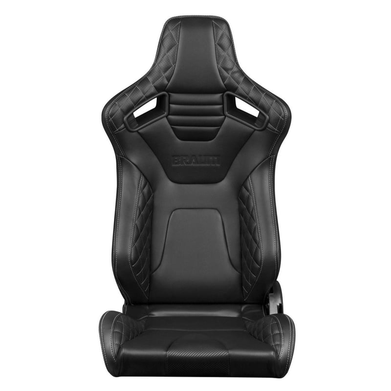 2脚【Braum Racing セミバケットシート Elite-X ダイヤモンド