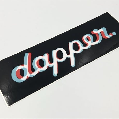 正規品【dapper. バンパーステッカー】