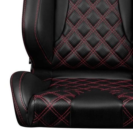 ２脚【Braum Racing  セミバケットシート Elite-X レッドパイピング】