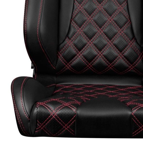 2脚【Braum Racing セミバケットシート Elite-X レッドパイピング】 |