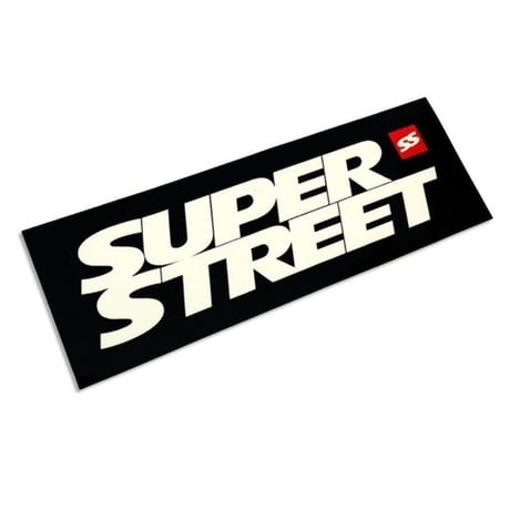 【SUPER STREET バンパーステッカー 各色】