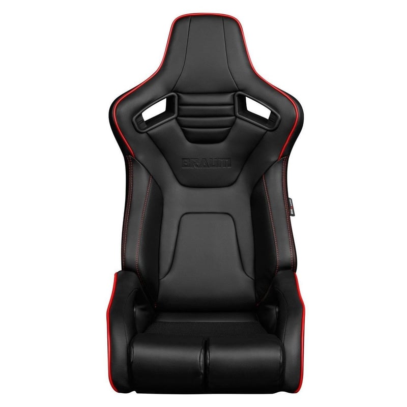 Braum racing セミバケットシート　ハーネス付き　ブラウムレーシング 2脚【Braum Racing セミバケットシート Elite-R ブラック