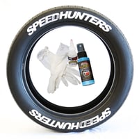 【SPEEDHUNTERS タイヤステッカー ラバータイプ 4枚セット】