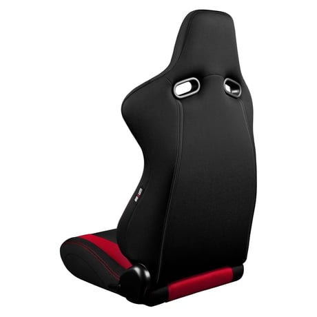 ２脚【Braum Racing  セミバケットシート Venom 赤＆黒】
