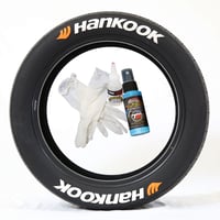 【Hankook タイヤステッカー 4枚セット ラバータイプ】