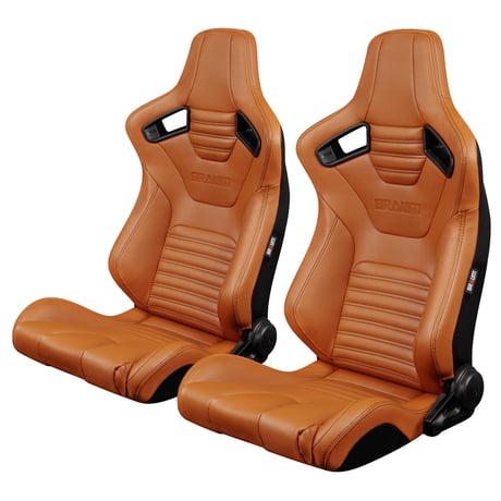 ２脚【Braum Racing  Elite-X セミバケットシート キャメル】