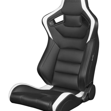 ２脚【Braum Racing セミバケットシート ブラック＆ホワイト】