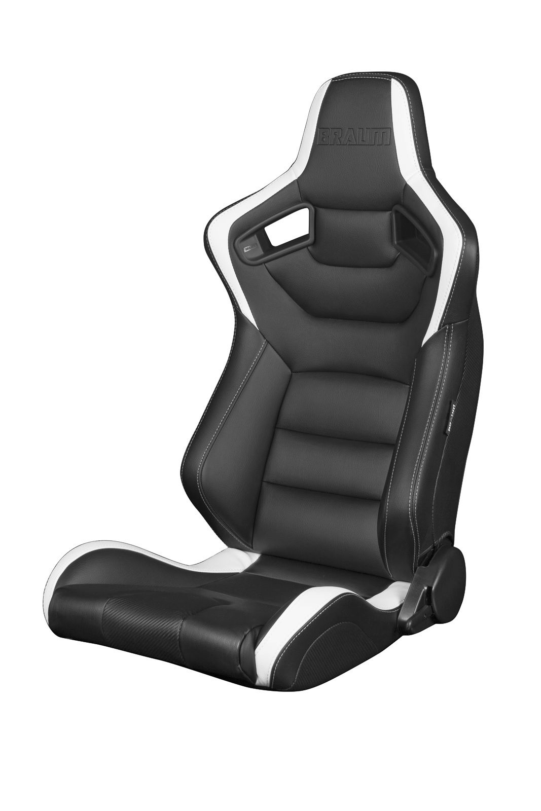 2脚【Braum Racing セミバケットシート ブラック&ホワイト 2脚【Braum Racing セミバケットシート ブラック&ホワイト