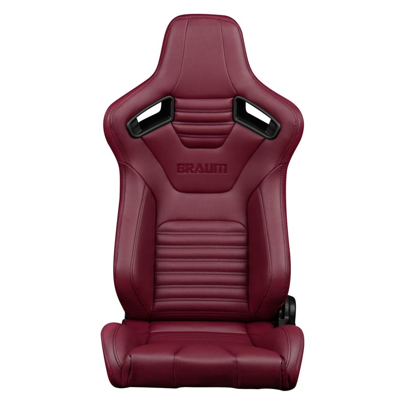 2脚【Braum Racing セミバケットシート Elite-X ワインレッド 2脚【Braum Racing セミバケットシート Elite-X ワインレッド