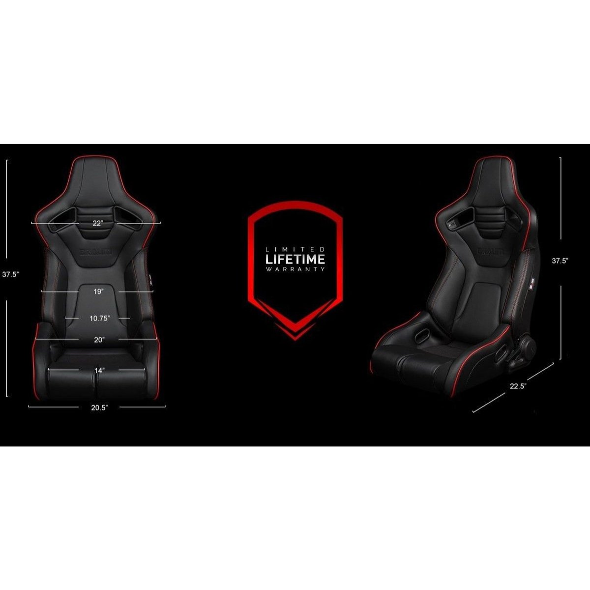 Braum Racing セミバケットシート ベージュレザー 左右2脚セット 2脚【Braum Racing Elite-X セミバケットシート キャメル】 | Work
