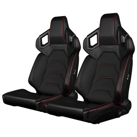 ２脚【Braum Racing Alpha-X セミバケ レッドステッチ Lowサイドサポート】
