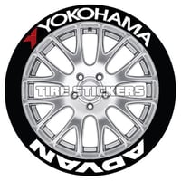 【YOKOHAMA ADVAN タイヤステッカー ラバータイプ(Permanent)】
