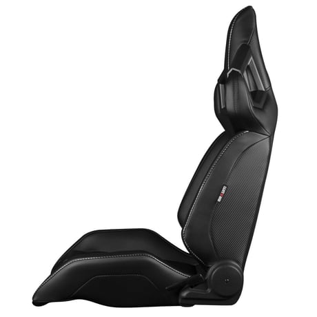 ２脚【Braum Racing Alpha-X セミバケ ブラック＆ブラックステッチ】