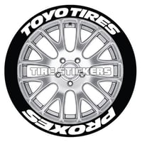 【Toyo Tires PROXES タイヤステッカー ラバータイプ(Permanent)】