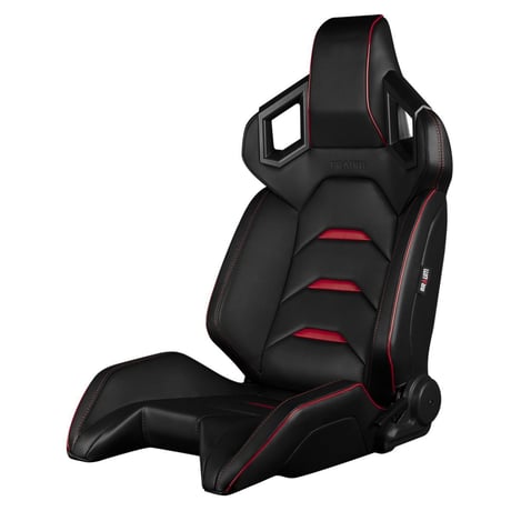 ２脚【Braum Racing Alpha-X セミバケ ブラック＆レッド】