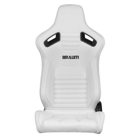 ２脚【Braum Racing  セミバケットシート Elite-X ホワイト】