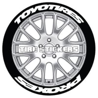 【Toyo Tires PROXES 太文字 タイヤステッカー ラバータイプ(Permanent)】
