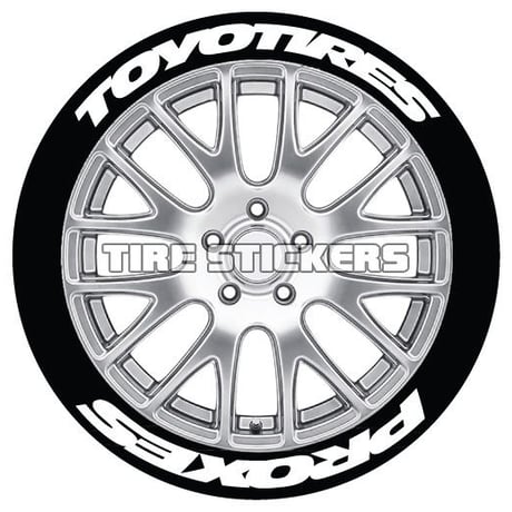 【Toyo Tires PROXES 太文字 タイヤステッカー ラバータイプ(Permanent)】