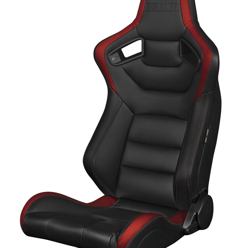 Braum Racing セミバケットシート KOMODO レッド　左右2脚セット 2脚【Braum Racing セミバケットシート Elite-R ブラック＆レッド】 |