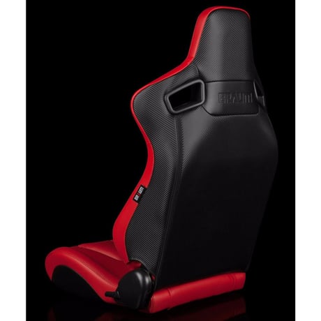 ２脚【Braum Racing  セミバケットシート KOMODO レッド】