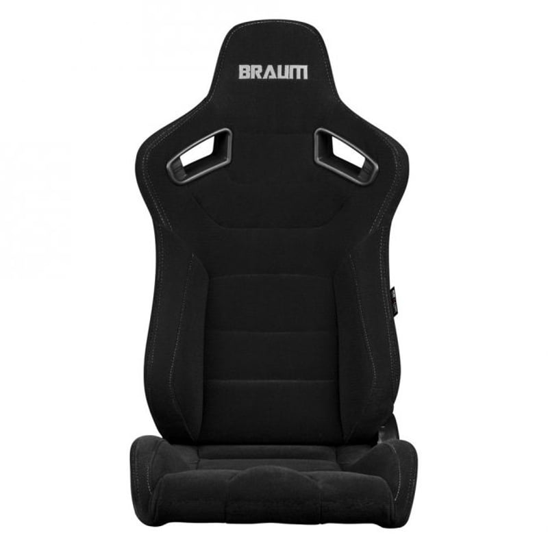 2脚【Braum Racing セミバケットシート ブラックファブリック 2脚【Braum Racing セミバケットシート ブラックファブリック
