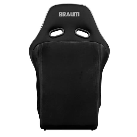 １脚【Braum Racing  フルバケ Falkon X  ブラック＆ホワイトパイピング】