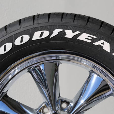 【Good Year タイヤステッカー 4枚セット ラバータイプ】
