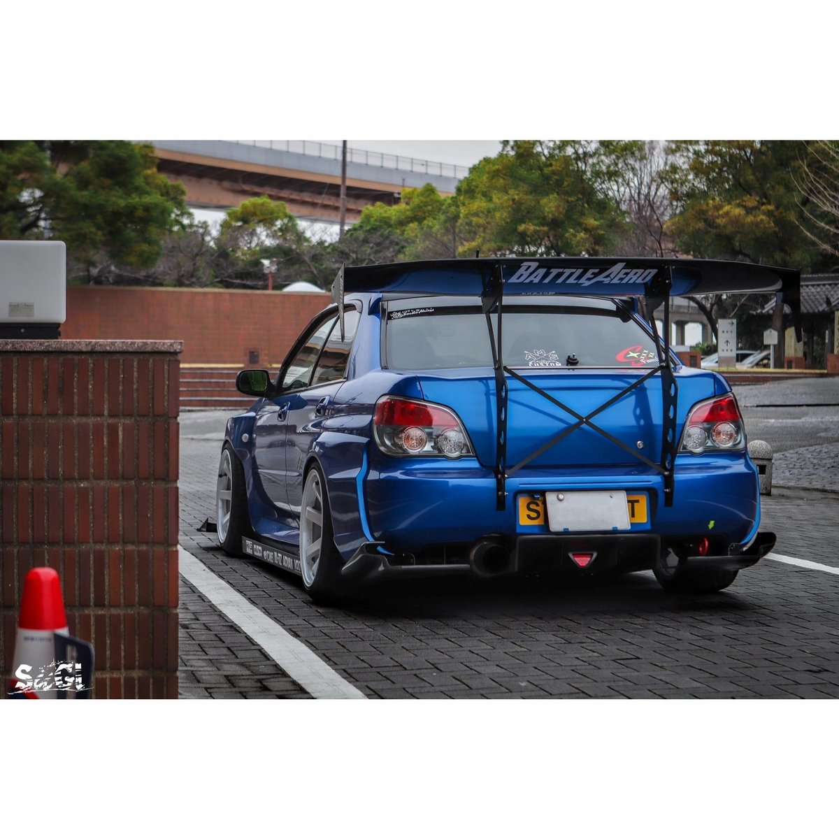 Battle Aero GTウイングキット V4 Subaruインプレッサ】FRP製/190...