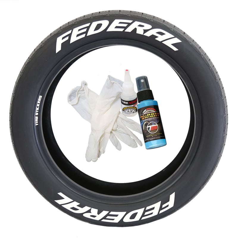 Federal タイヤステッカー 4枚セット ラバータイプ】 | Works VERY Osaka