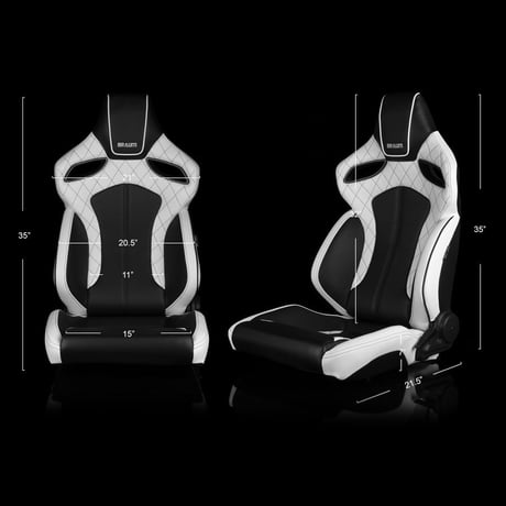 ２脚【Braum Racing Orue ホワイト＆ブラックステッチ】