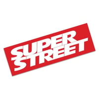 【SUPER STREET バンパーステッカー 各色】