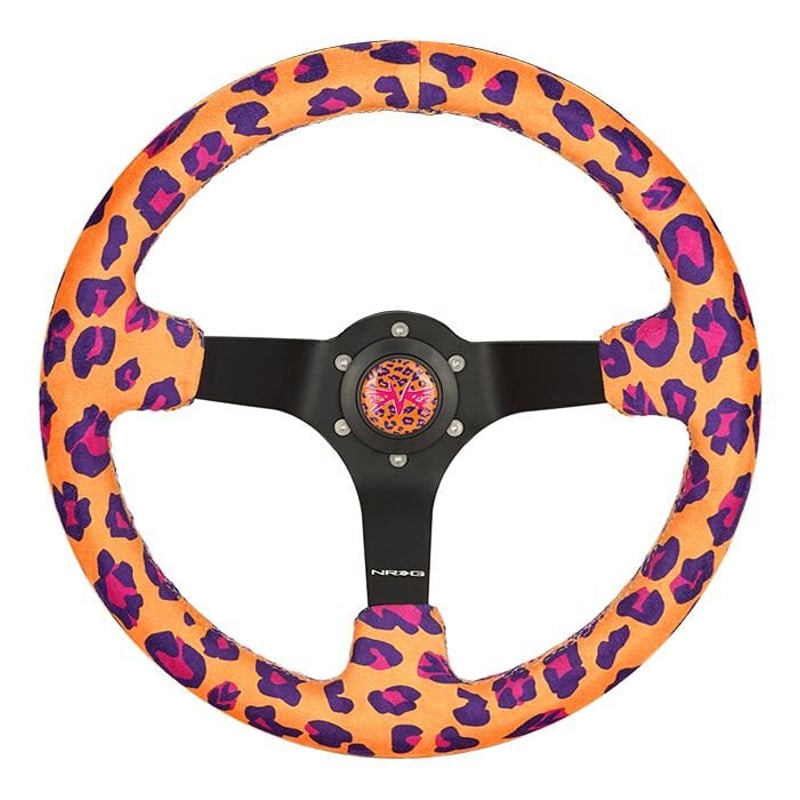 nrgステアリング NRG Innovations 350mm 2スポークステアリングホイール - レザー