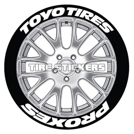 8枚【Toyo Tires PROXES タイヤステッカーセット】