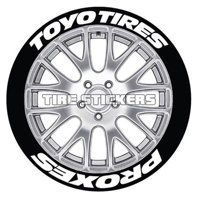 8枚【Toyo Tires PROXES タイヤステッカーセット】 | Works VERY