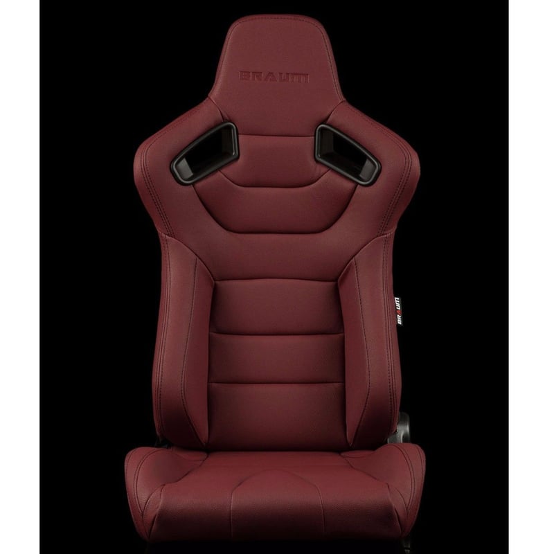 2脚【Braum Racing セミバケットシート ワインレッド】 | Works 2脚【Braum Racing セミバケットシート ワインレッド】 | Works