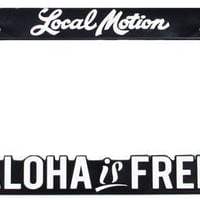 【Local Motion ナンバーフレーム Aloha is FREE】