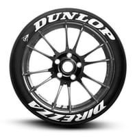 【DUNLOP DIREZZA タイヤステッカー 8枚セット】