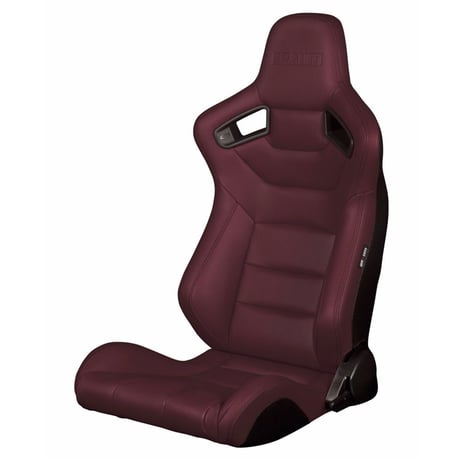 ２脚【Braum Racing セミバケットシート ワインレッド】