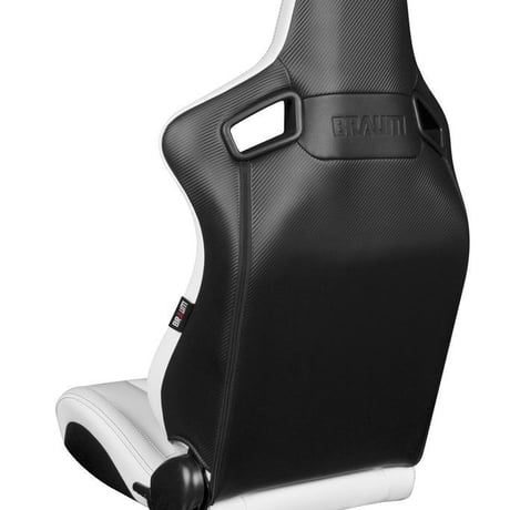 ２脚【Braum Racing  セミバケットシート Elite-X ホワイト】
