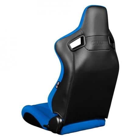 ２脚【Braum Racing  セミバケットシート Elite ブルークロス】