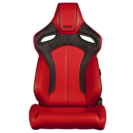２脚【Braum Racing Orue レッド＆ブラックステッチ】