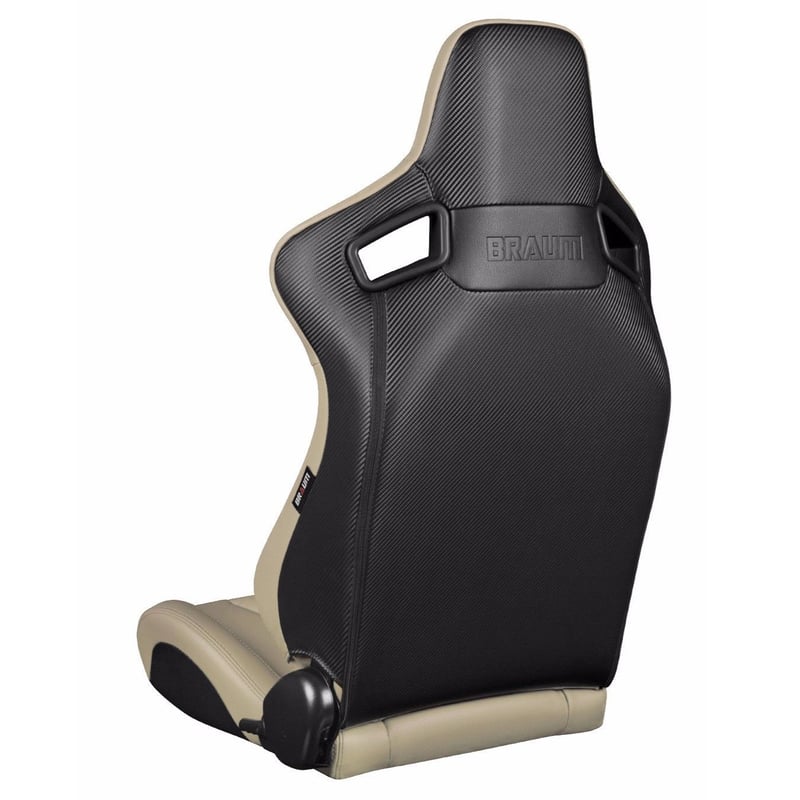 Braum Racing セミバケットシート ベージュレザー 左右2脚セット 2脚【Braum Racing セミバケットシート ベージュレザー】 | Works VERY