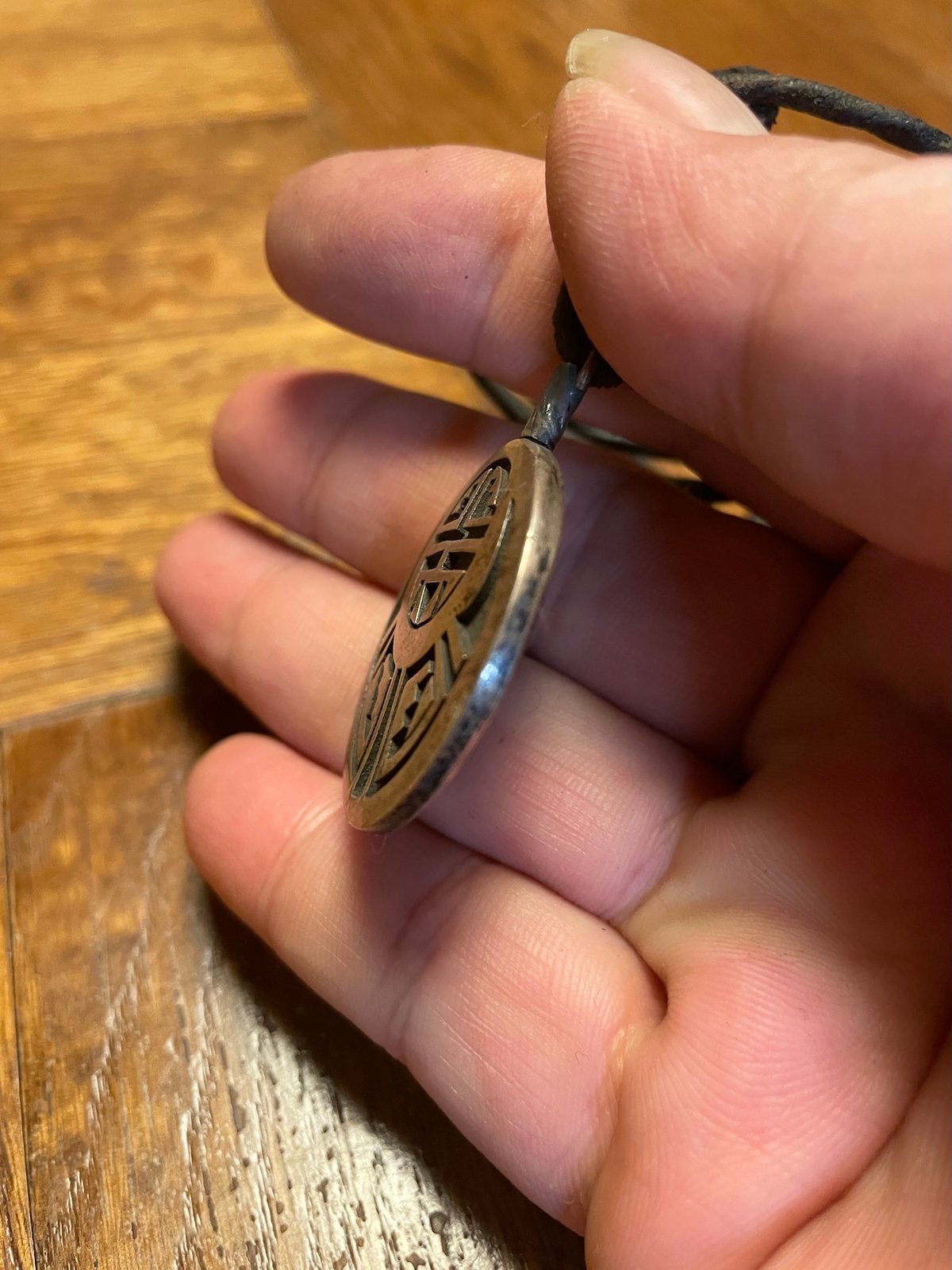 Hopi coin pendant top | DOWN ON THE CORNER