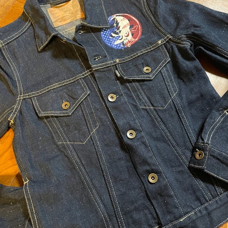 hemp denim jacket for women <JOINT> *Seisen" custom