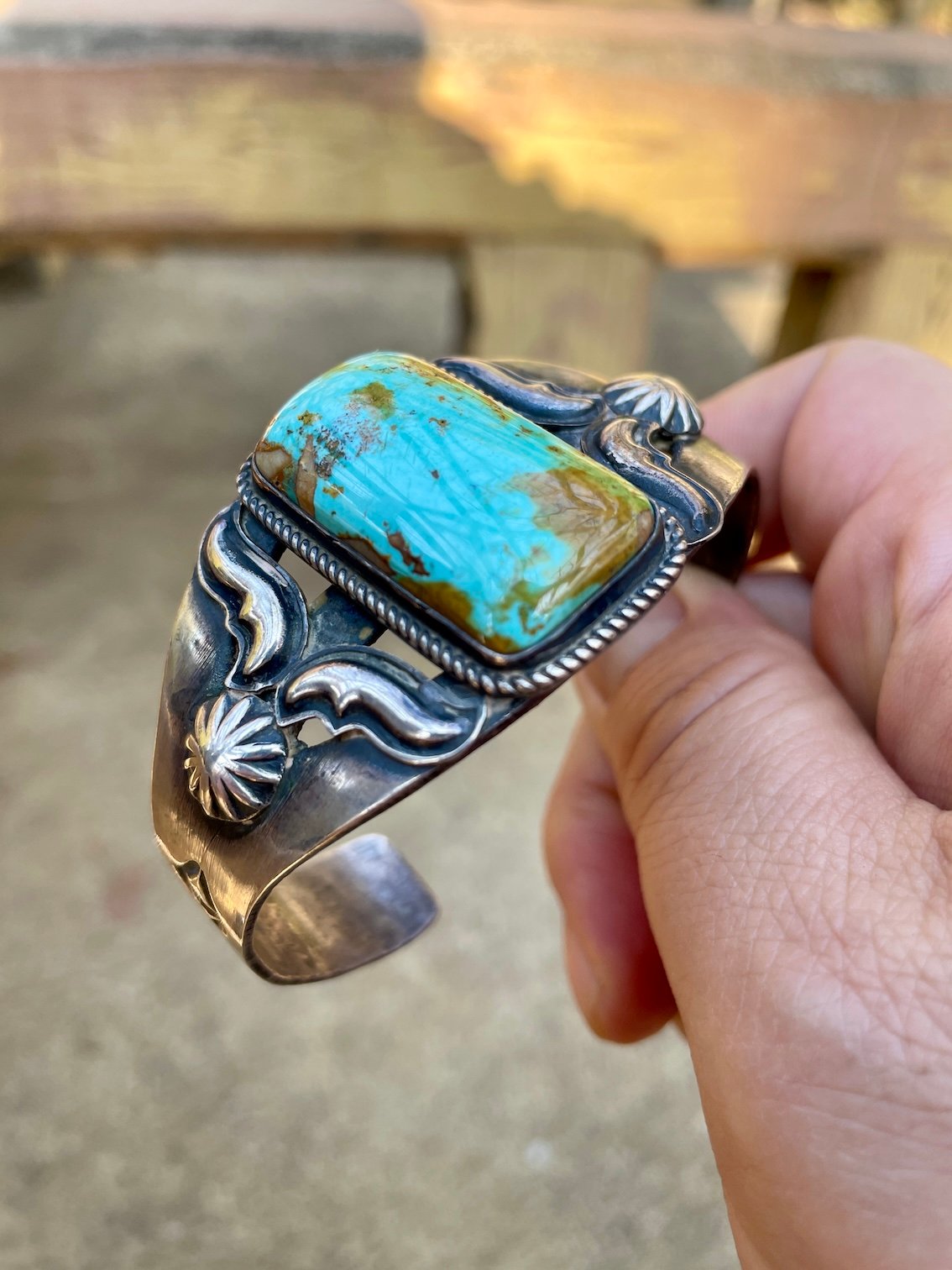 ナバホ Herman・Smith ハーマン・スミス ターコイズ&バタフライ