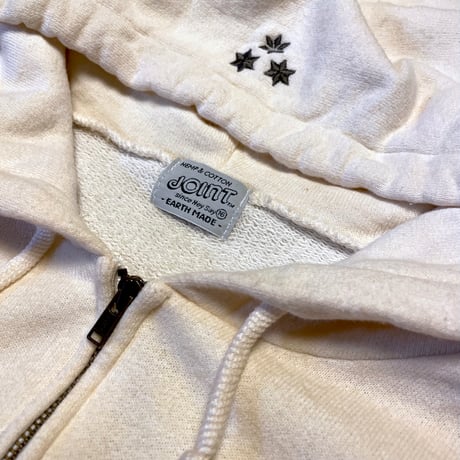 "JRYS KDS" Hemp Cotton zipper Hoodie