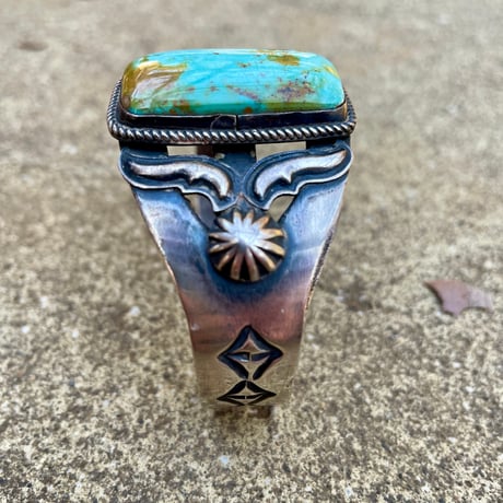 Vintage Navajo cuff bangle <made by Kirk Smith>